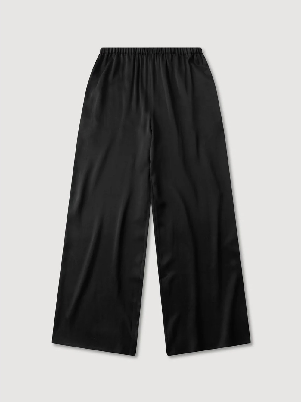 Assembly Label Black Wide Silk Leg Pants